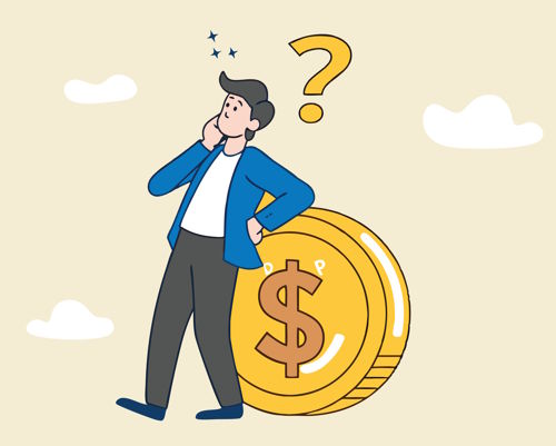 man thinking about his debt options