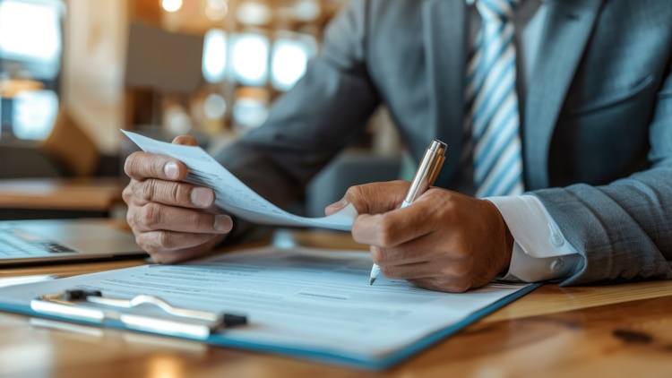 lawyer reviewing settlement claim lawyer reviewing settlement claim