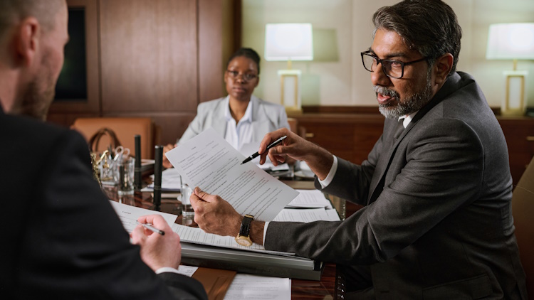 lawyers preparing for court