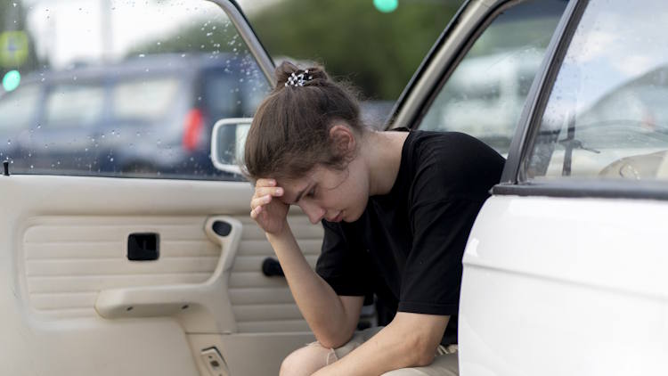 Young driver worried about being pulled over