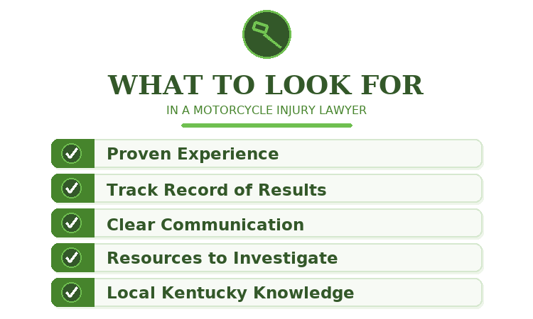 what to look for in a motorcycle injury lawyer